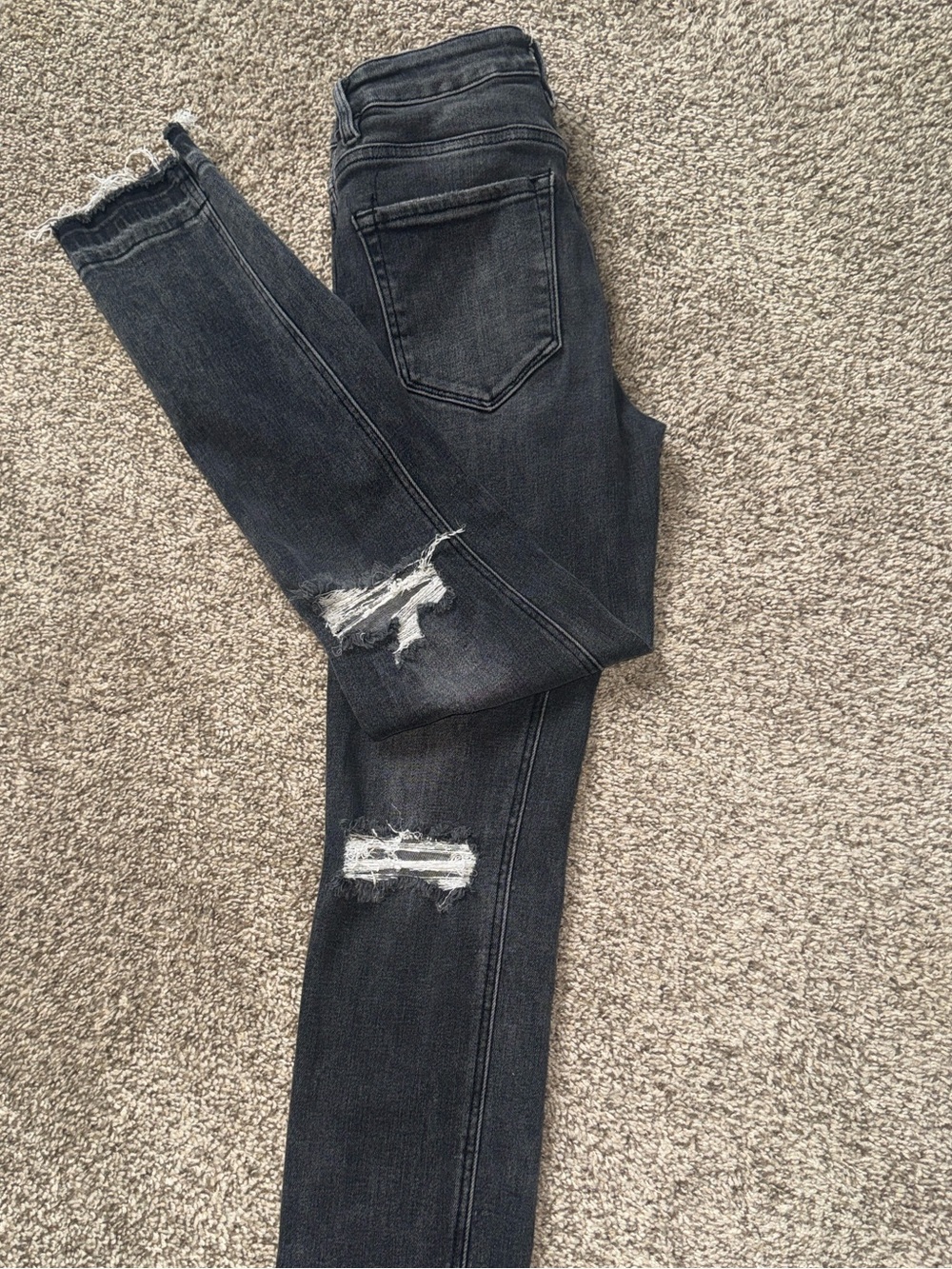 VERVET by Flying Monkey High Waist Distressed Skinny Jeans, size 25